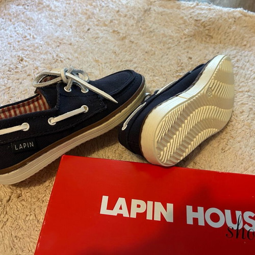 Lapin kids shoes new size 26 blue boat shoes