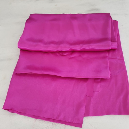 Satin fabric fuchsia, new, 2 meters length, 110 cm width, high quality