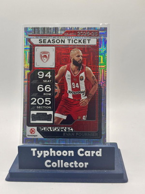 2025-26 Panini Contenders Euroleague Evan Fournier Season Ticket like new