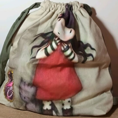 Sandoro handmade backpack bag used, multicolored