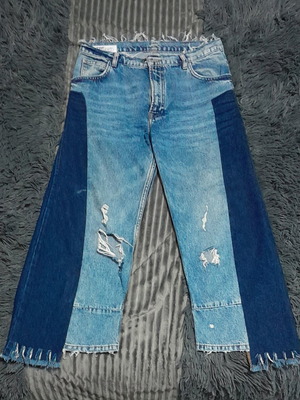 Denim pants high-waisted like new, No M collectible series, comfortable