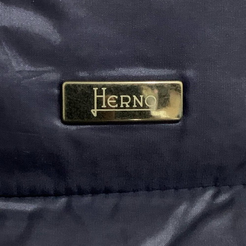 Herno puffer jacket with removable sleeves like new, blue, size 52