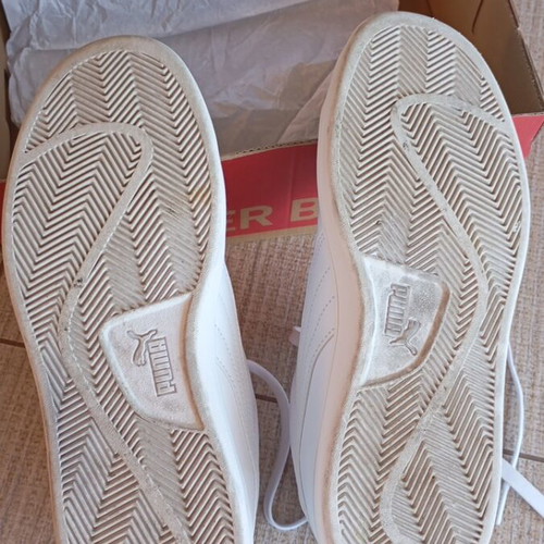 Puma sneakers, men's, white, size 43