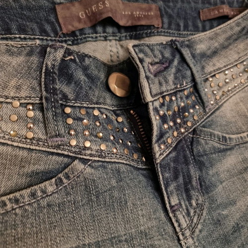 Guess skinny jeans with strass and studs new, size XS