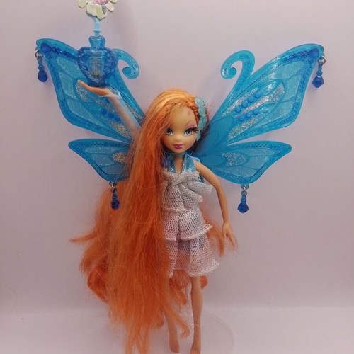 Winx Club Bloom Pixie Flight Enchantix Doll like new, Mattel 2007