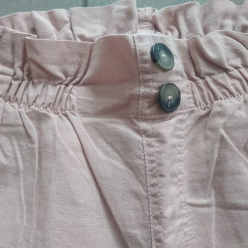 Pink Terranova high-waisted pants like new, linen type, size S