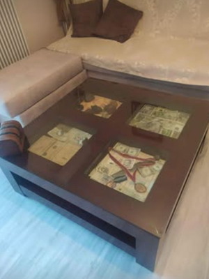 Coffee table like new 1.04x1.04 m