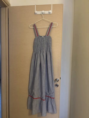 Helmi long blue striped dress like new
