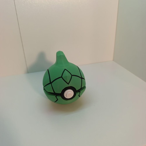 Metapod Pokéball Clicker 3D printed, new