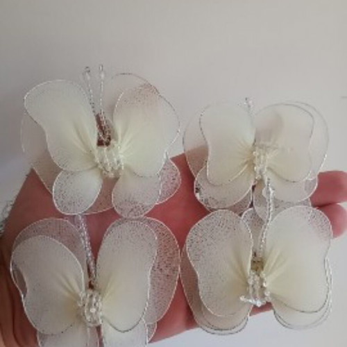 Handmade butterfly pins, set of 4