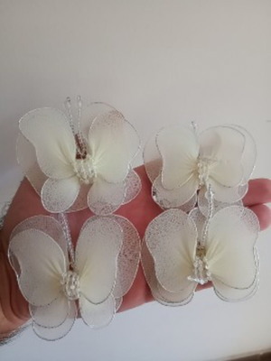 Handmade butterfly pins, set of 4