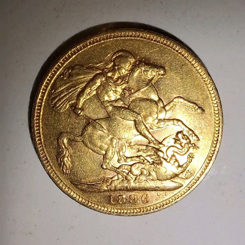 Gold coin 1896 Victoria 22 carats new