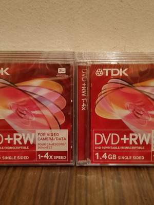 TDK Mini DVD+RW 1.4GB New Pack of 10