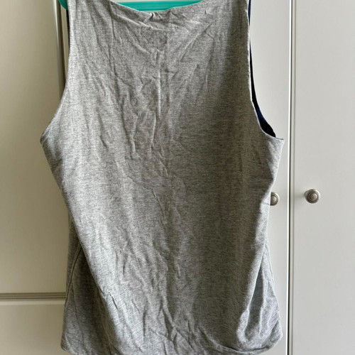 Nike vintage men's sports shirt used, size Large, gray and blue