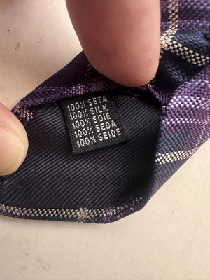 Oxford Company tie, grey and purple