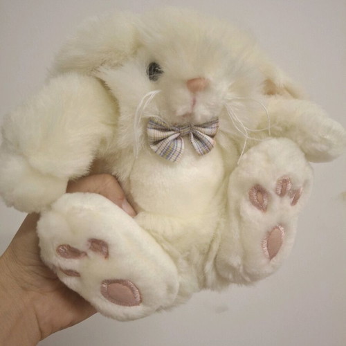 Small Bunny Rabbit Vintage Plush Toy Set of 3 by KEEL new with tags