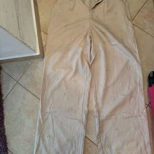 Vest and pants set new, beige, size S/M