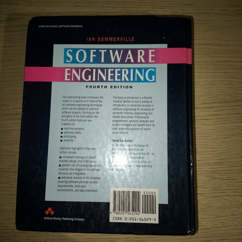 Software Engineering Ian Sommerville used, hardcover edition