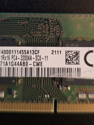 Samsung 8GB DDR4 3200MHz SODIMM μνήμη για laptop μεταχειρισμένη