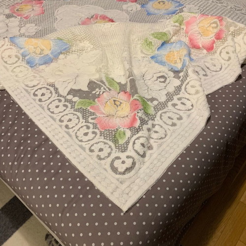 Double bed lace cover new