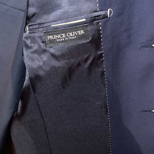 Prince Oliver Blue Black Suit new, size 50
