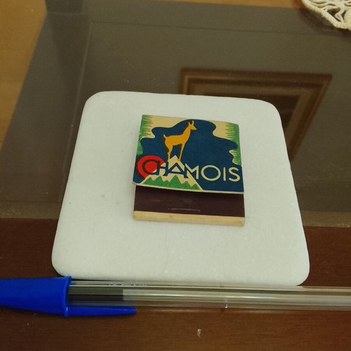 Vintage French Seita Chamois Matchbox with Lithograph like new