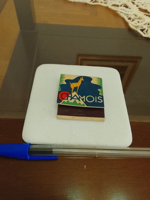 Vintage French Seita Chamois Matchbox with Lithograph like new