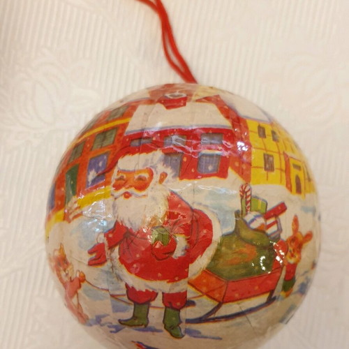 Vintage 60's Christmas balls used, pack of 9 pieces