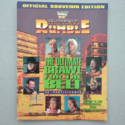 WWF/WWE Royal Rumble 1992 Official Souvenir Edition Program