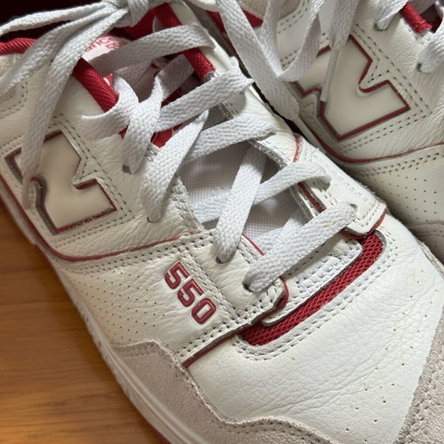 New Balance 550 men's sneakers size 47.5 like new, leather with suede details