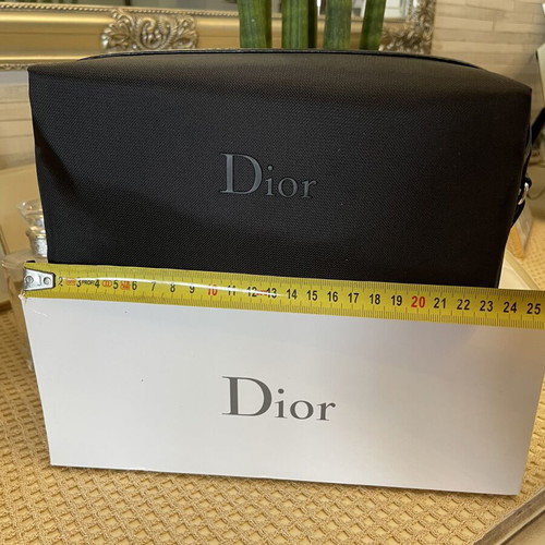 Dior Beautè black toiletry bag pouch with box