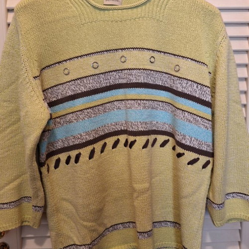 Rabe striped blouse like new, light green, size M