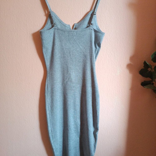 Midi dress gray like new, fits S/M/L