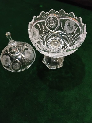 Crystal fruit bowl like new