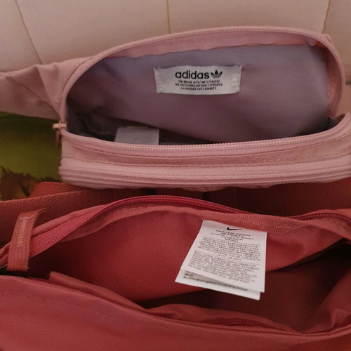 Belt bag set like new, small used once, big unworn