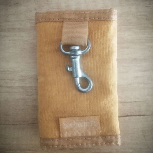 Kipling vintage key case mustard color 90s unused