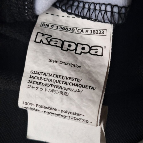 Men's Kappa jacket size M like new, black and white