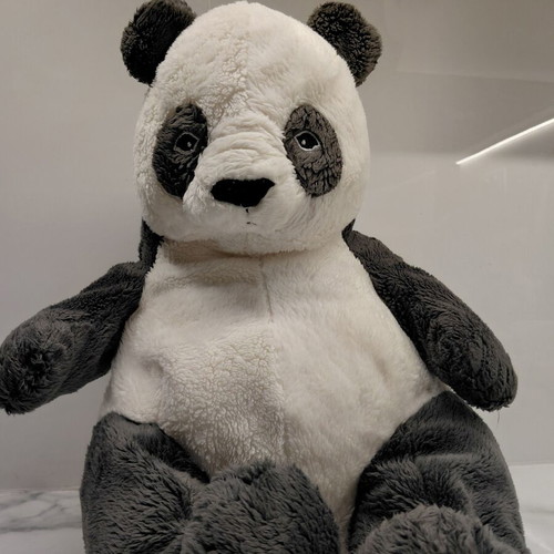 Large plush panda toy, soft and fluffy
