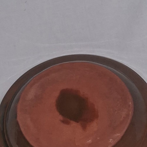 Pair of handmade Sifnos ceramic plates 23 & 24 cm, like new