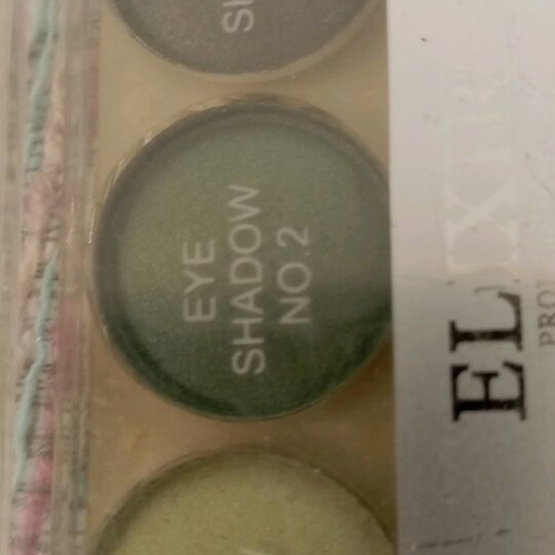 Elixir triple eyeshadow new, shiny green shades