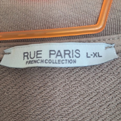Rue Paris French Collection women's jacket cotton like new L-XL beige