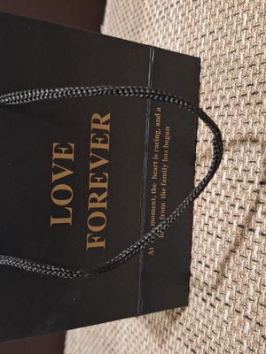 Gift box with magnetic closure and fabric interior, shiny style