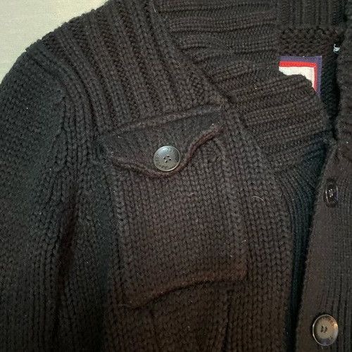 Brave Soul cardigan L black wool used