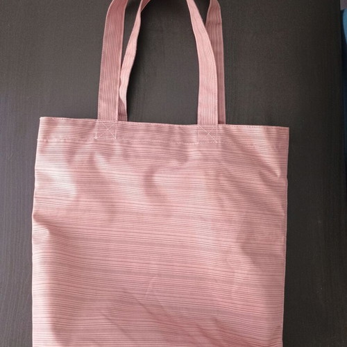 Fabric shoulder bag used, sapio milo pink