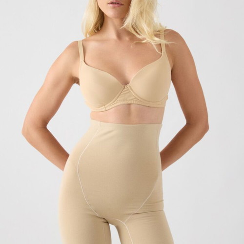 Lastex Minerva High-Waisted Long Shaping Boxer Beige New 2 Pieces
