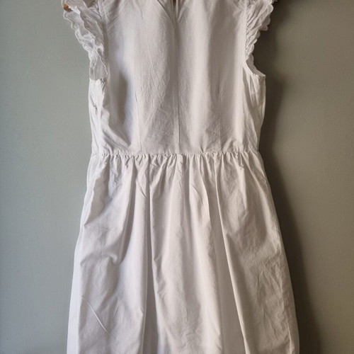 Mango dress with embroidery like new, white, size XS
