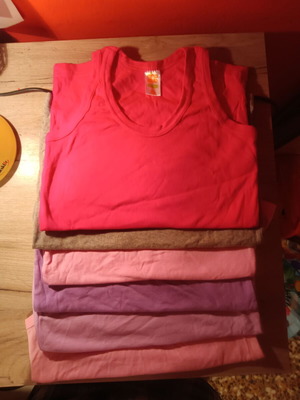 Nina Club cotton tank tops new, pack of 6 for 12-year-old girls