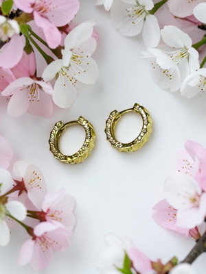 Earring Silver 925 new, gold color