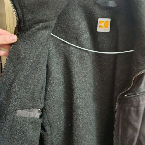 Men's military style jacket used, size M, coated finish