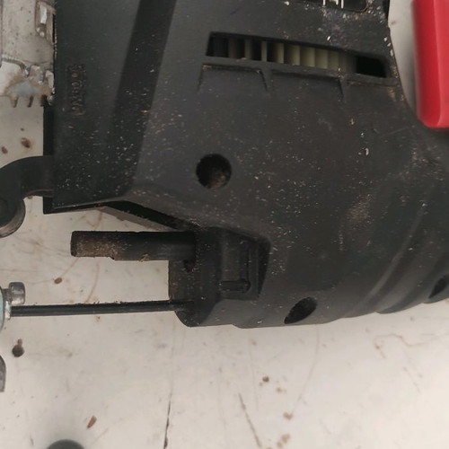 Electric jigsaw used with broken part